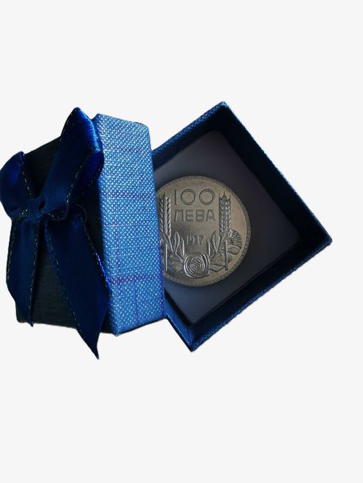 Перфектни 100 лева 1937-ма година - Цар Борис - Сребърна монета