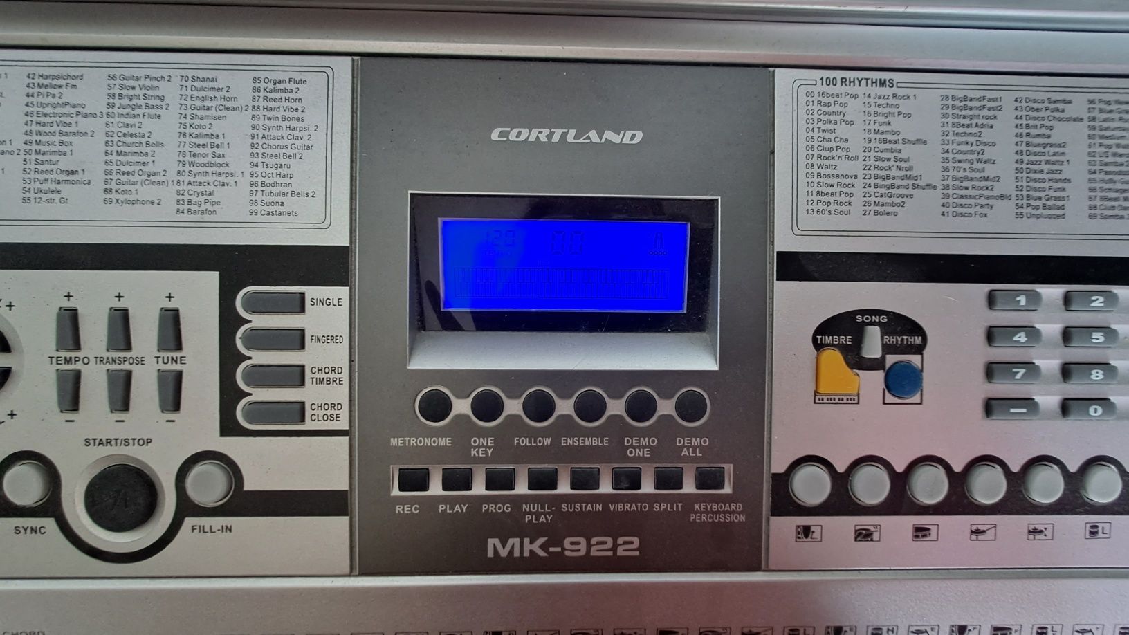 Синтезатор Cortland MK-922