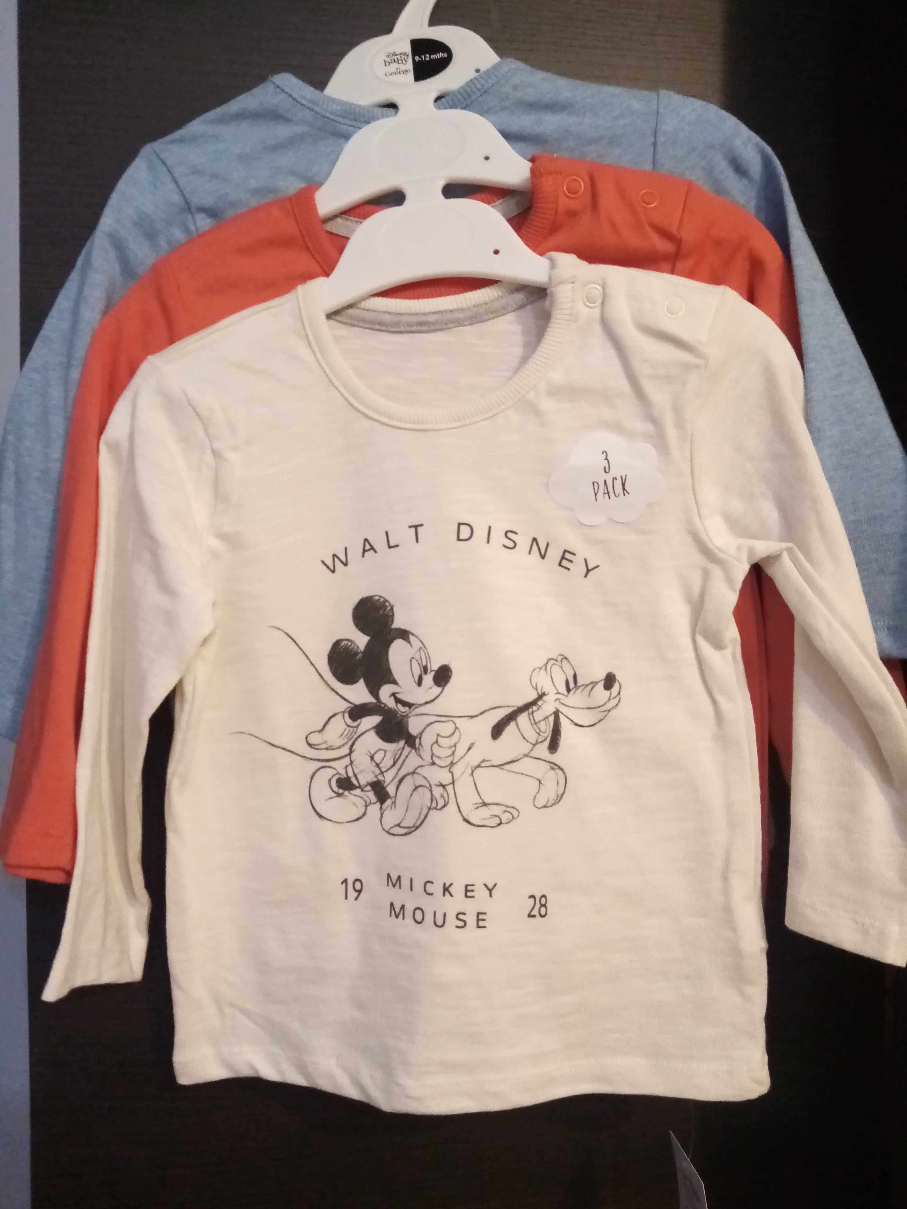 Нов комплект от блузки с Мики Маус на George - р-р 80