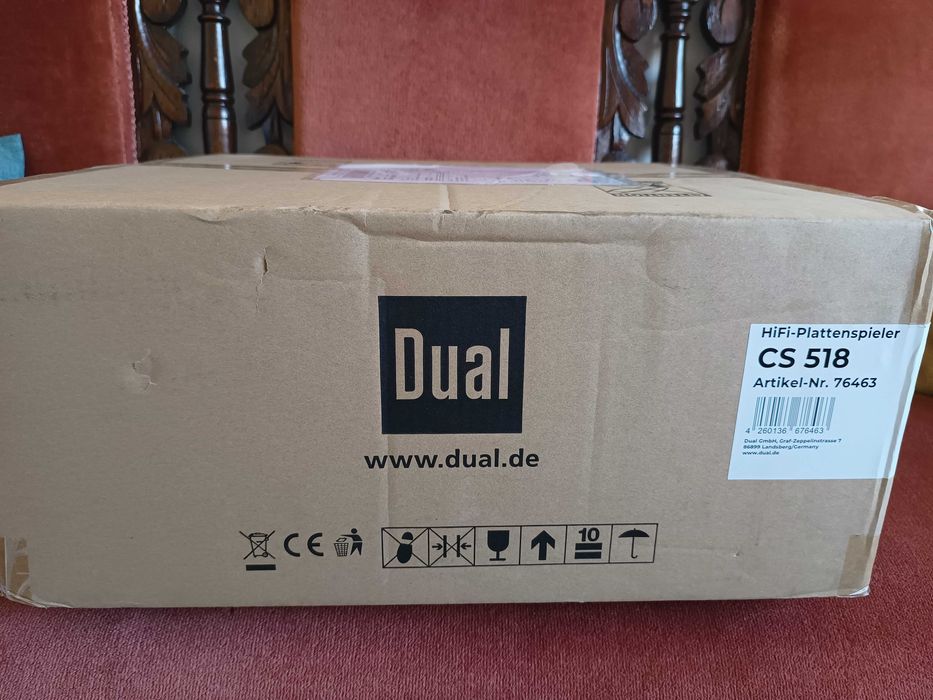 Pick-Up Dual CS 518 Negru, doza Ortofon 2M Red