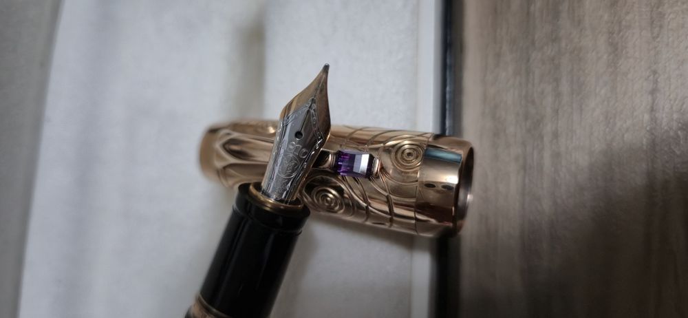 Stilou Montblanc Bohème Pirouette – NOS – Placat cu Aur – Raritate