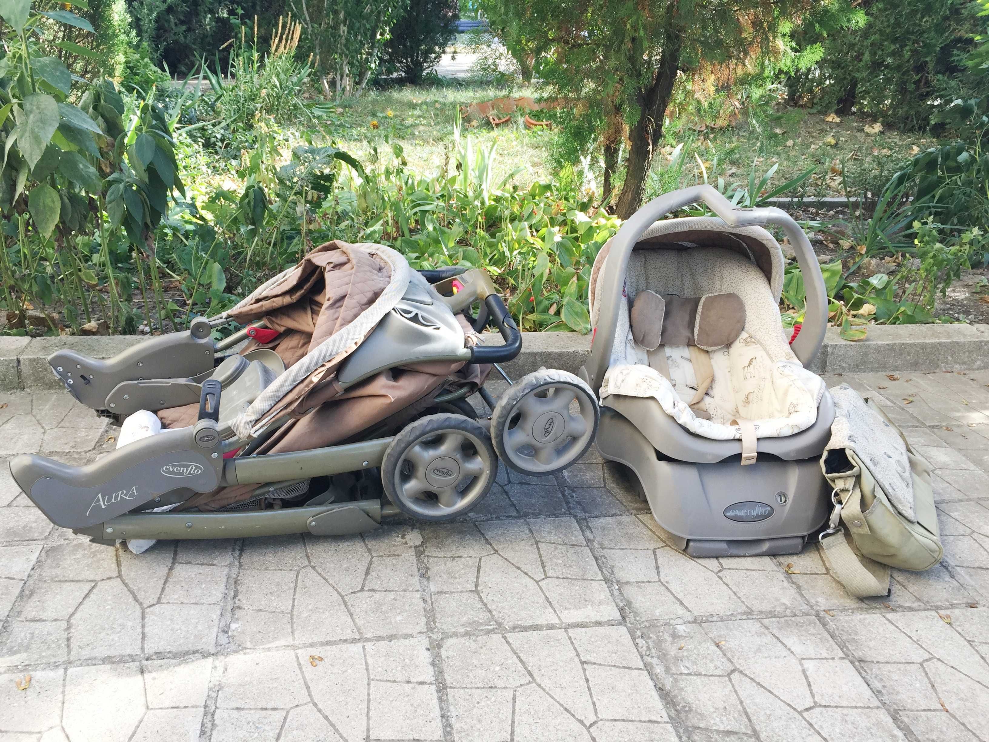 Evenflo Aura USA Детска Бебешка Количка Столче за Kолa CarSeat 3до10кг