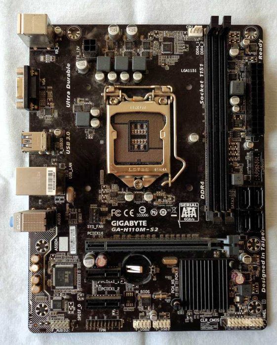 Сокет 1151 материнская плата Gigabyte H110M-S2