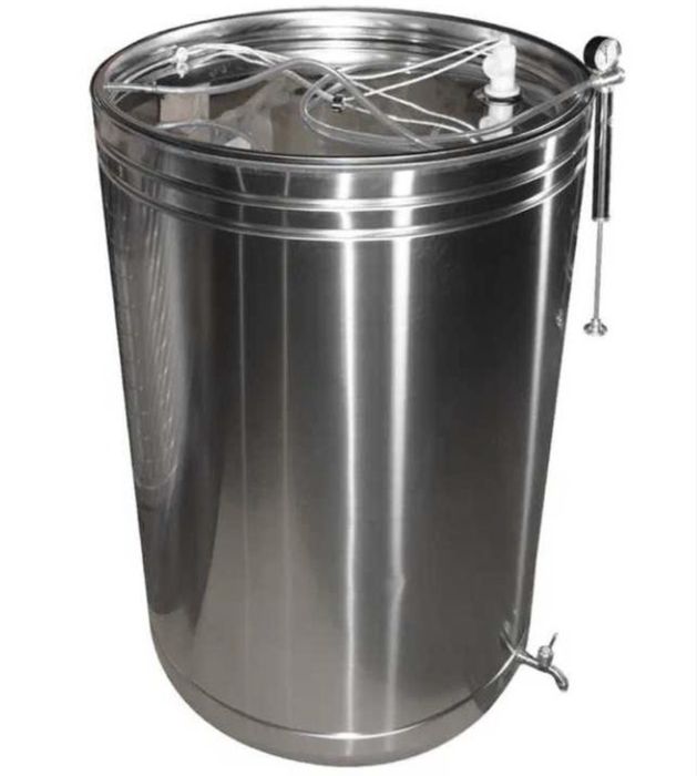 Butoi inox cu capac flotant si canea 180 litri