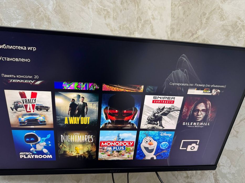 Sony PS5 o'yinlari bilan  1 yil garantiya servis bor (доставка по горо