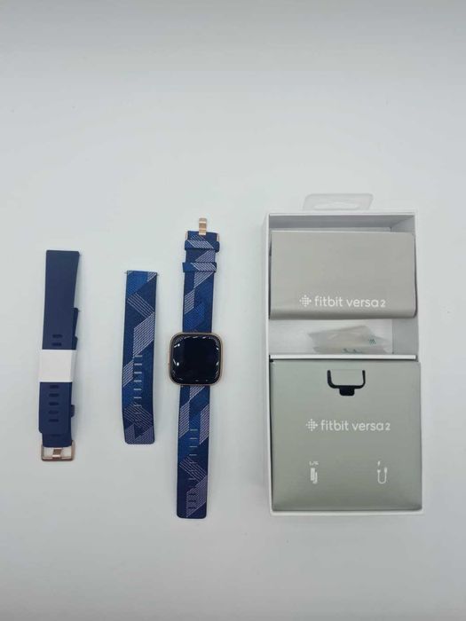 Smartwatch Fitbit Versa 2 Special Edition, NFC, Navy/Pink Woven*NOU