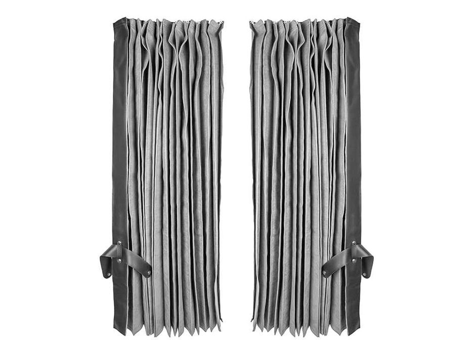 Perdele pentru camion / potrivit pentru toate camioanele / gri + negru