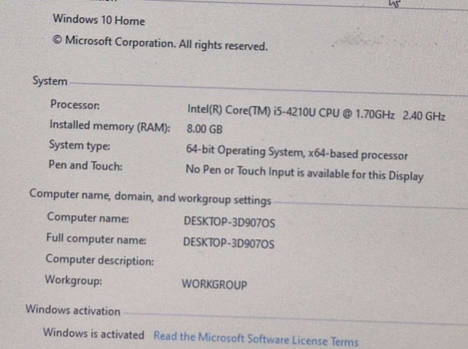 vand laptop Acer Aspire E5 573..15.6 inch FH..8 Gb..Ssd 240 Gb.
X Modi