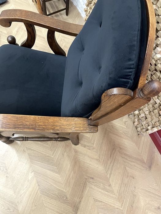 Fotoliu Vintage din lemn masiv