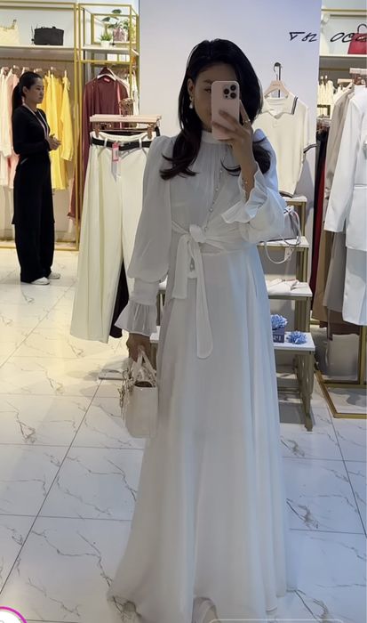 Платье белое размер Л