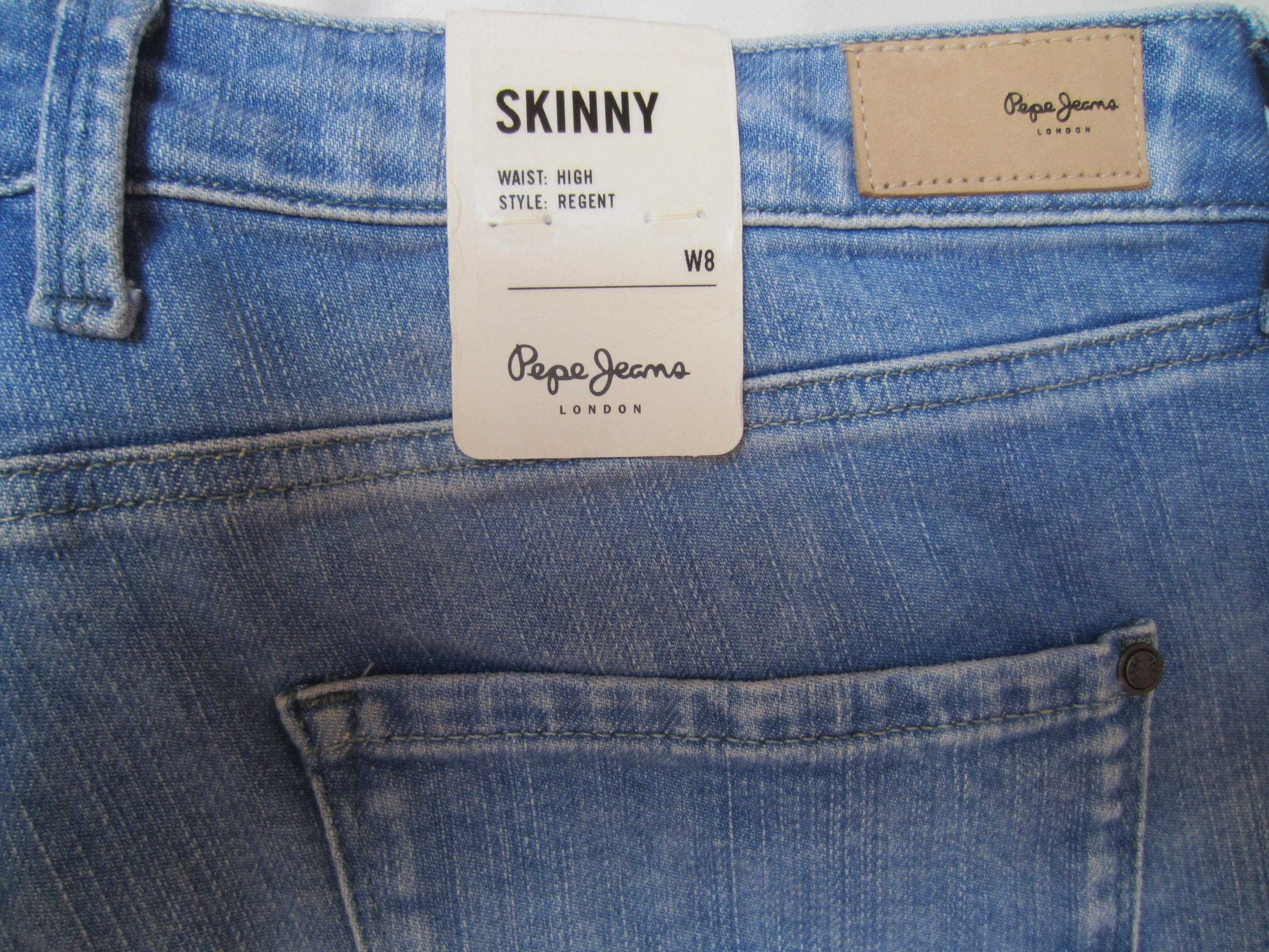 Blugi Pepe Jeans,W34 L32,Talie=86cm,Lung=107cm,super-skinny, noi