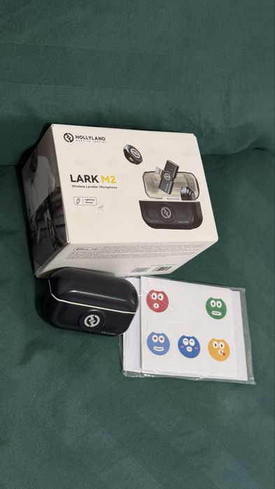 Микрофон Hollyland Lark M2 Duo Lighting черный