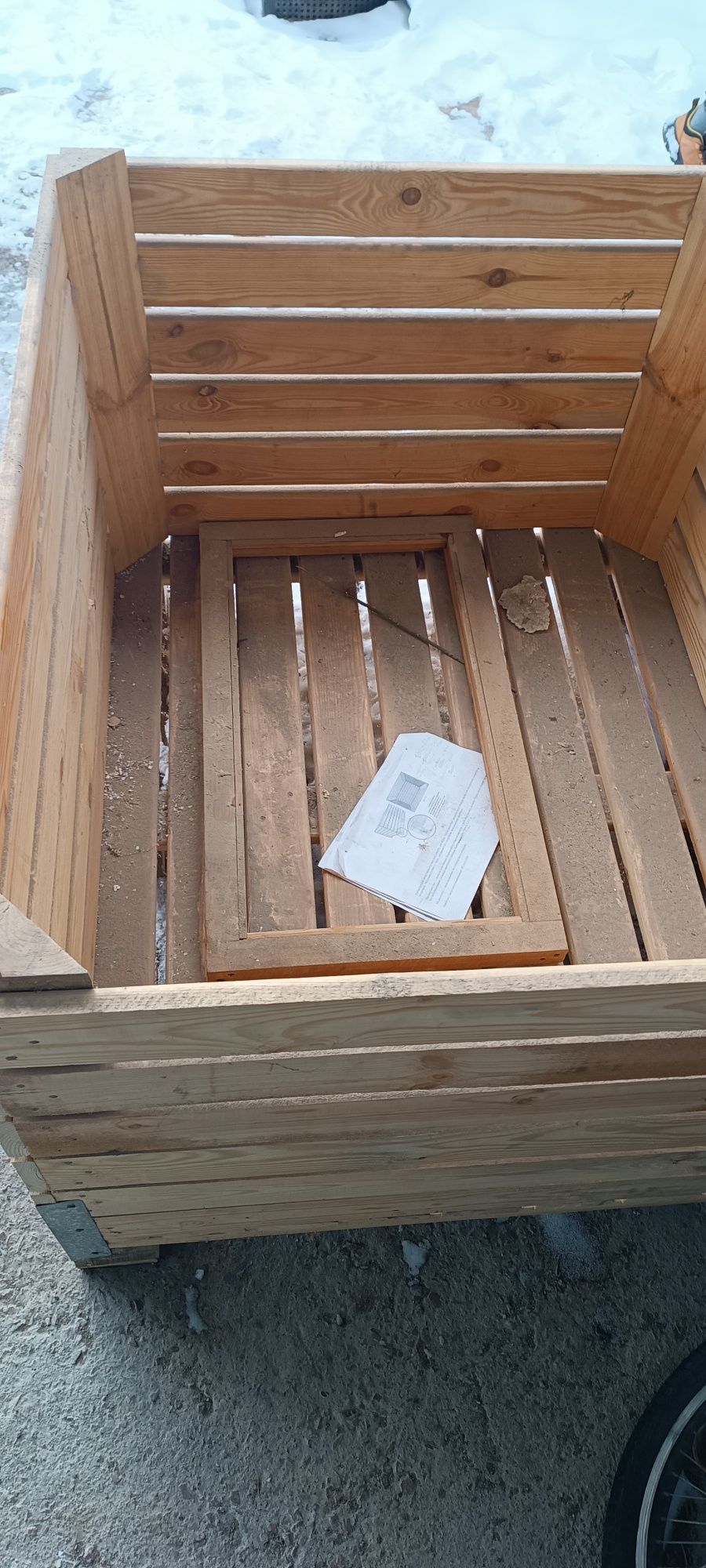 Ящик деревянный 1, 16*96 см
