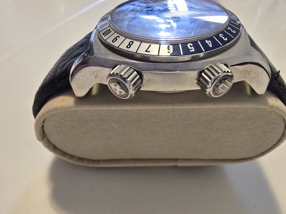 Ceas Zodiac Desert Master Blue ZO7000 GMT World Timer Men's Watch, Rar