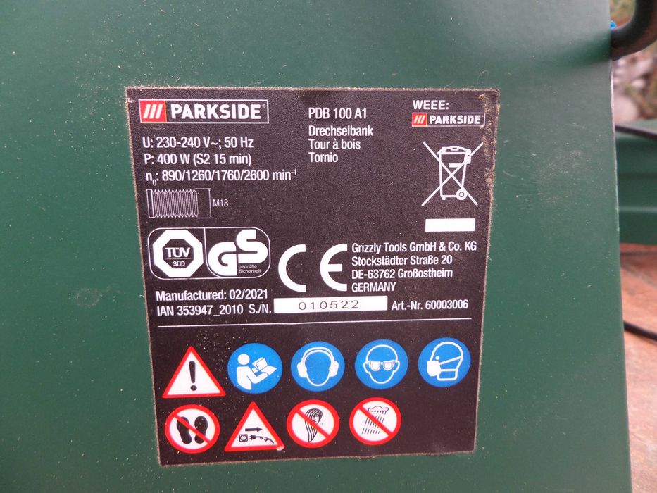 Strung pt.lemn60cm-1m intre virfuri foarte bun nou turatie reglabila