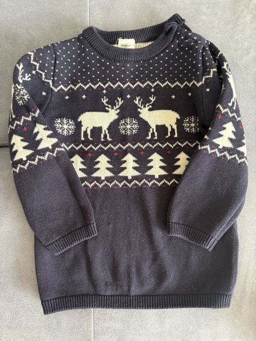 Коледни дрешки за бебе и малко дете, нови и като нови на Next и Zara