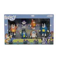 Set cu 6 figurine Bluey si Bingo cu prietenii, Cutie, NOU