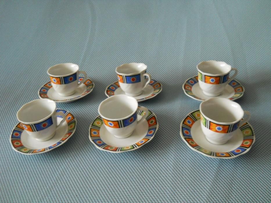 CADOU !! Set de cafea AIC, portelan fin, 6+6, China, absolut nou