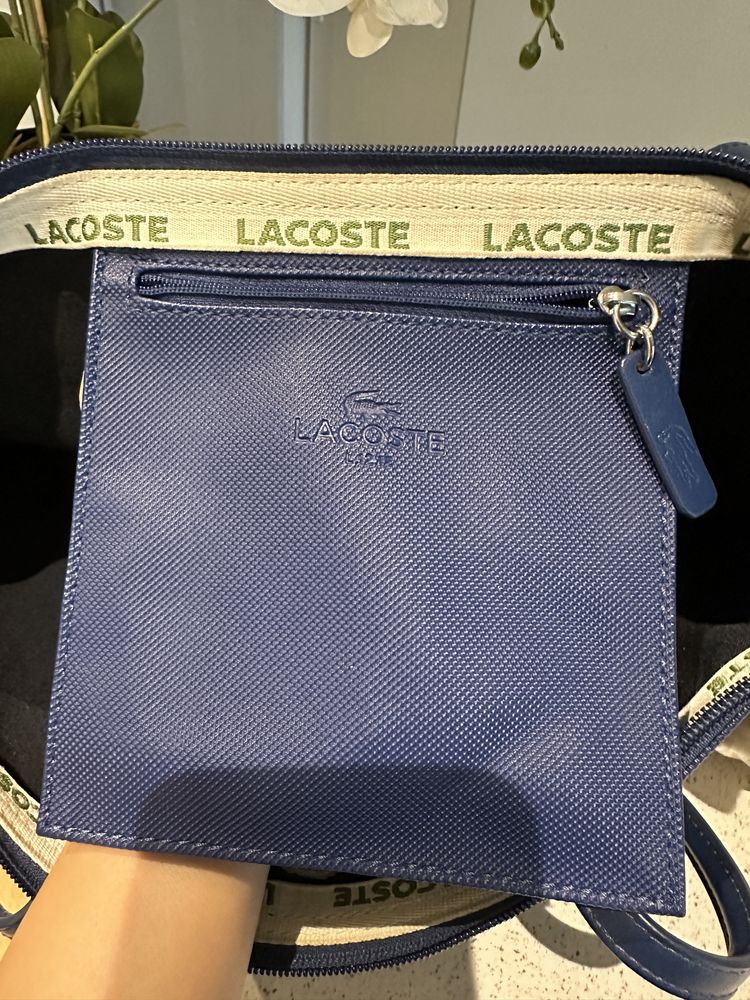 Geanta Lacoste piele vitel