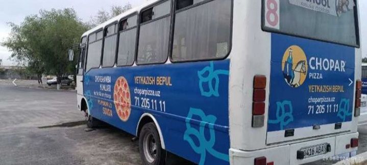 Avtobuslarda reklama xizmatlari. Автобусларда реклама хизматлари