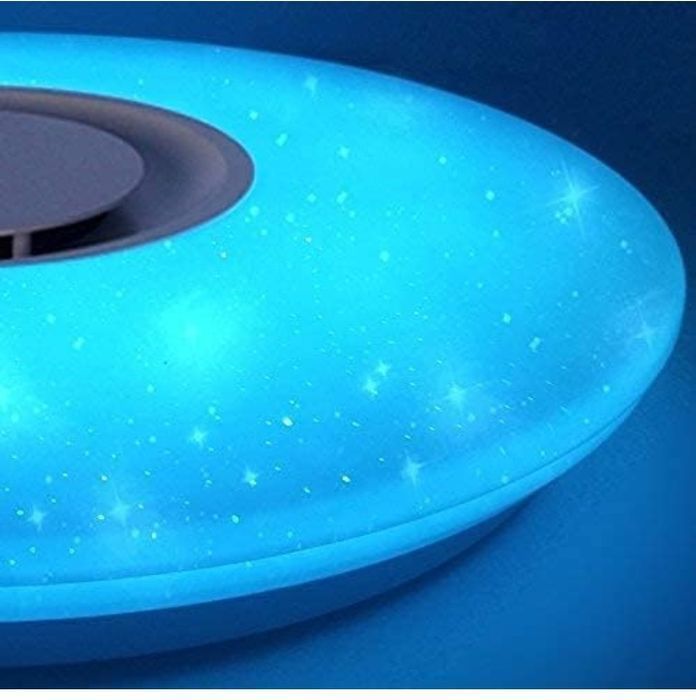 Plafoniera led lamp cu boxa cu telecomanda bluetooth 23cm