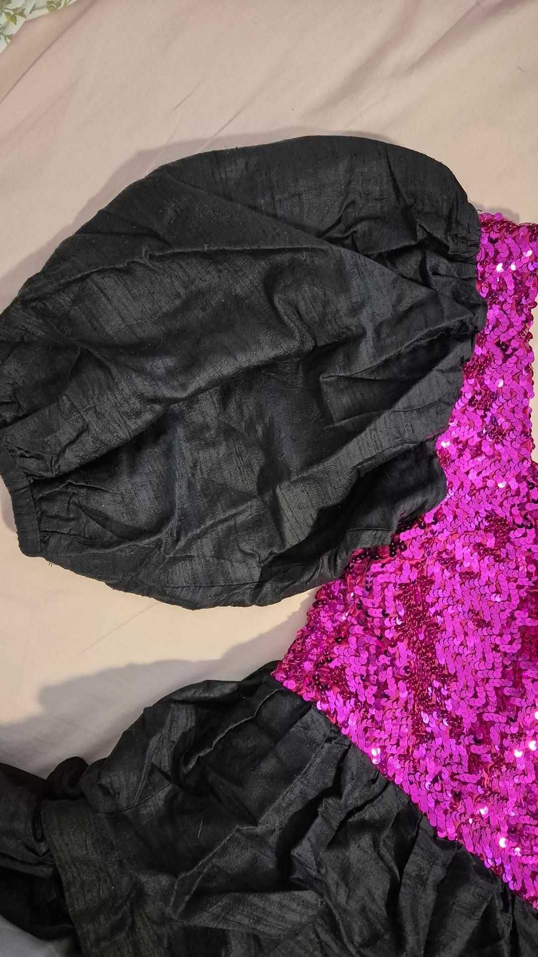 Rochie vintage matase si paiete