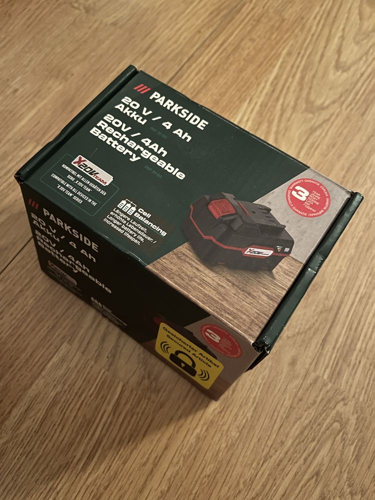 НОВА Батерия Parkside 20V 4AH
