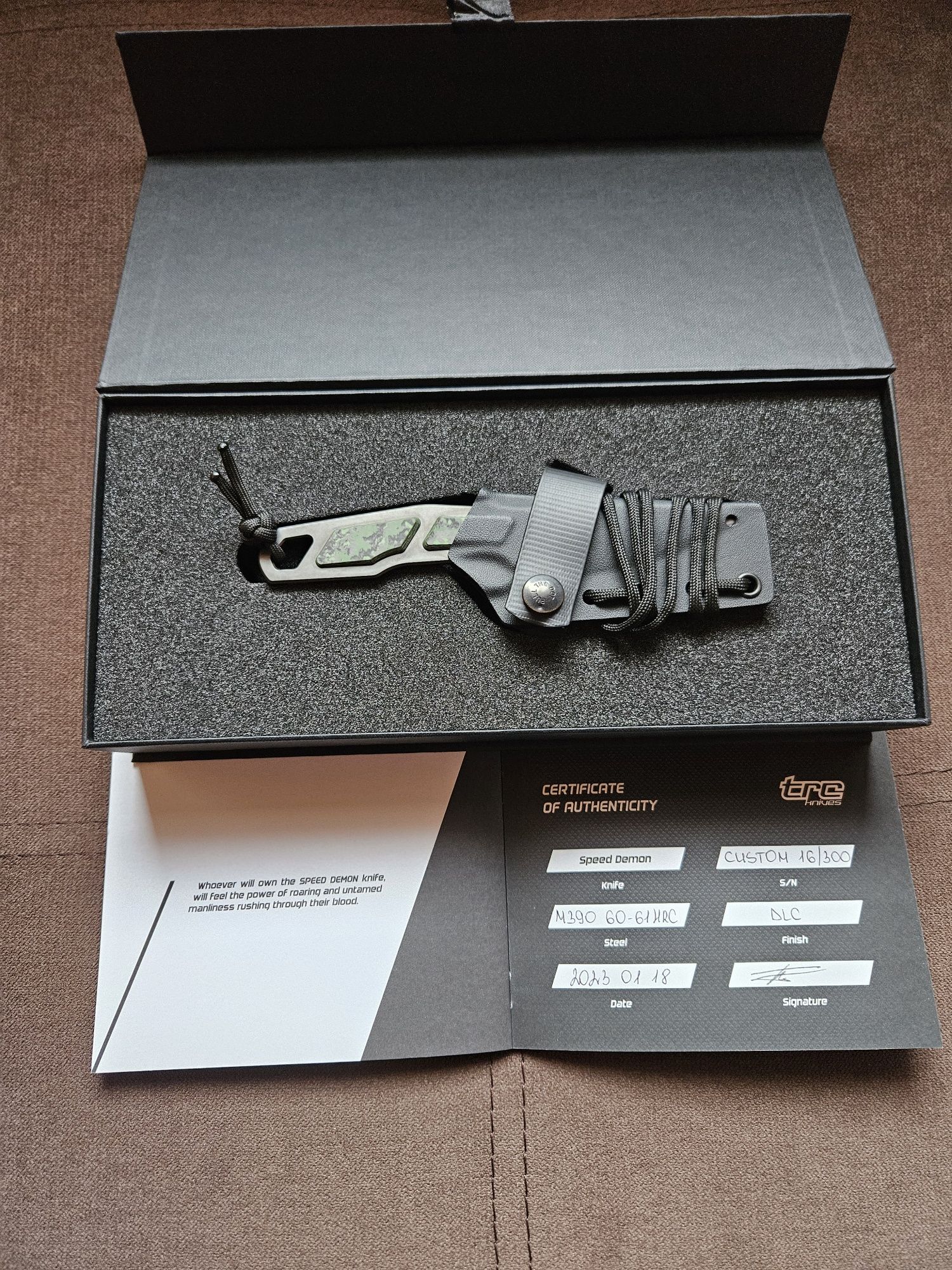 Нож TRC Speed Demon-Carbon