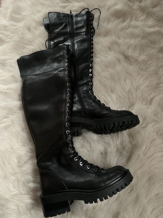 cizme dama Zara piele