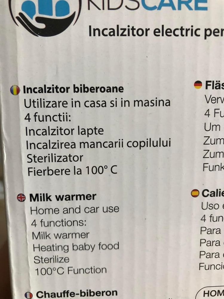 Încălzitor biberoane KidsCare