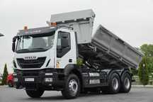 Iveco TRAKKER / 6x4 / TIPPER / HYDROBRAD / BORDMATIC / EURO 6 / MEILLER KIPPER