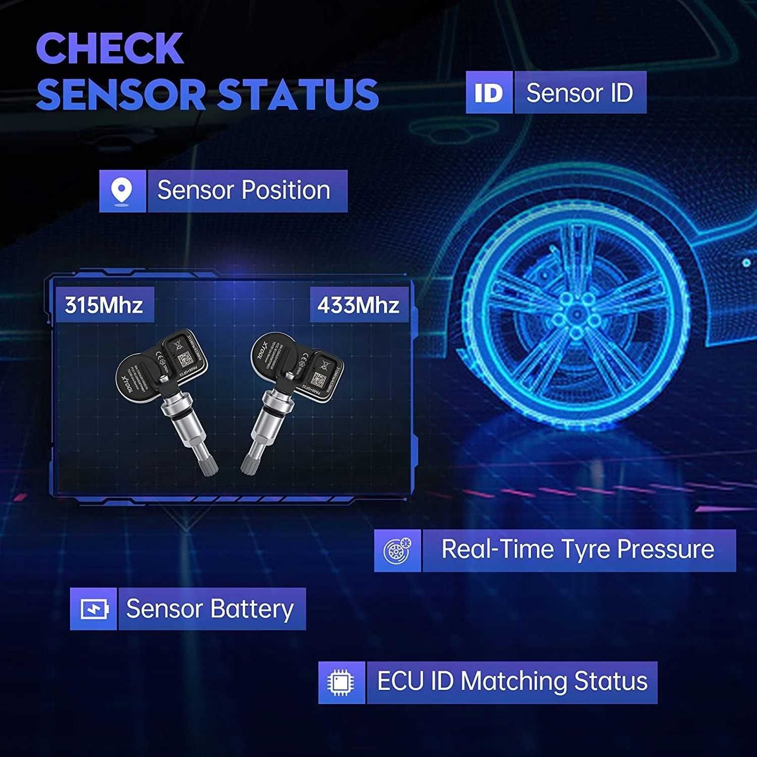 XTOOL TP150 Sistem de monitorizare a presiunii în pneuri OBD2 TPMS