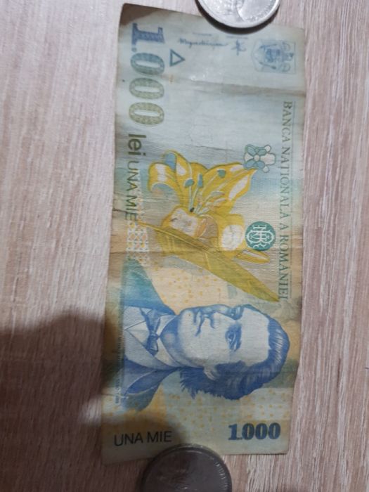 Bancnota 1000 lei serie: 006A anul 1998