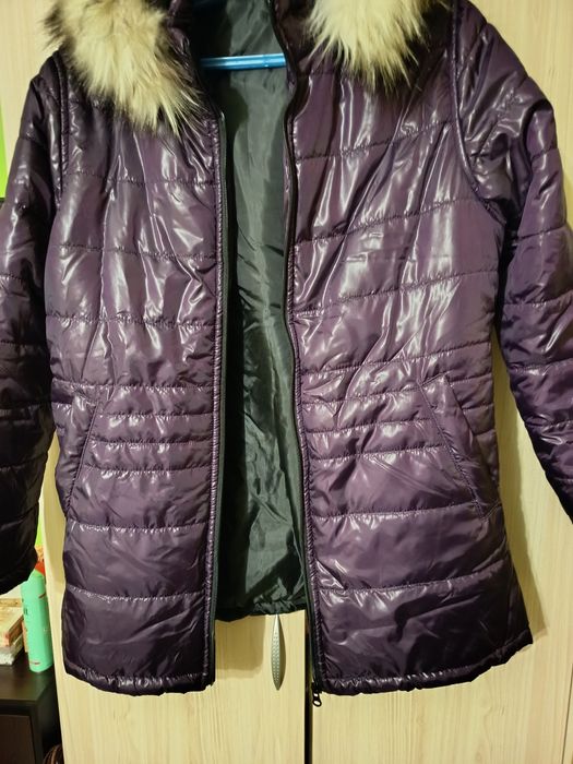 Лилаво зимно яке