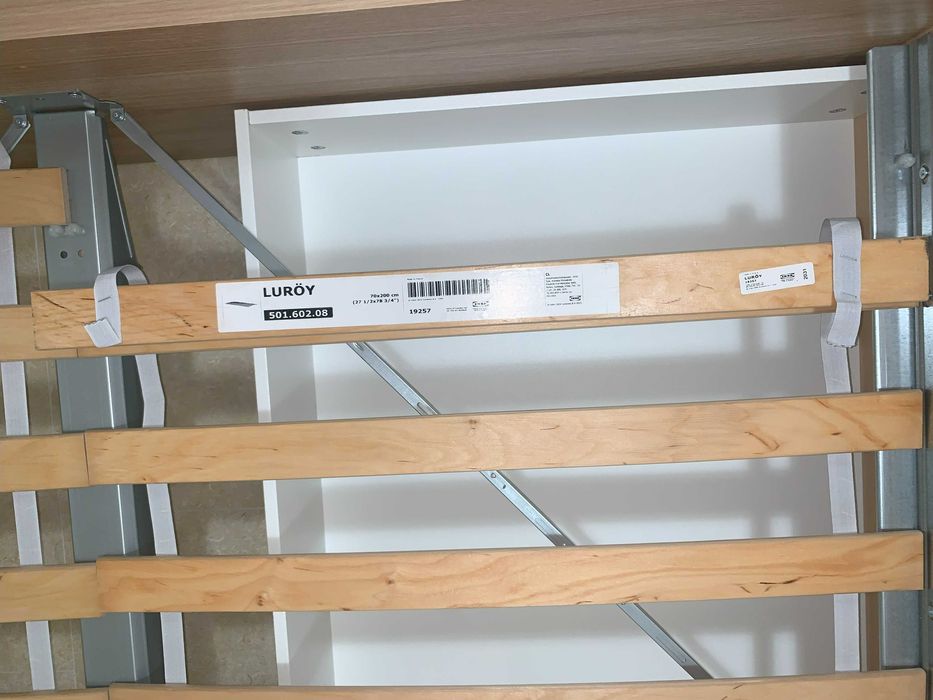 Pat IKEA MALM 140x200 cm cu 2 sertare depozitare