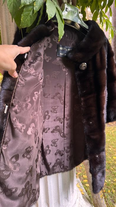 #94 Късо палто от норка.Визон.Яке от норка.Естествена кожа с косъм.