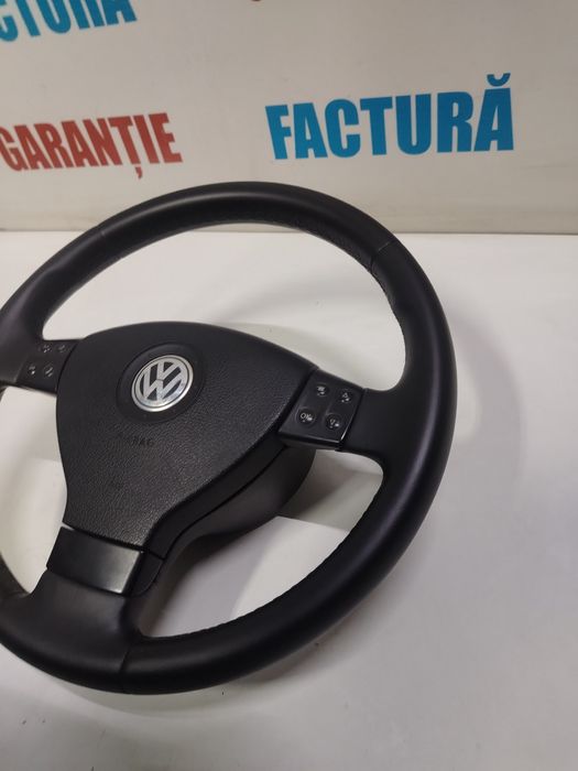Volan Airbag volan Passat B6 Golf 5 Jetta Touran 3 Spite Comenzi Piele