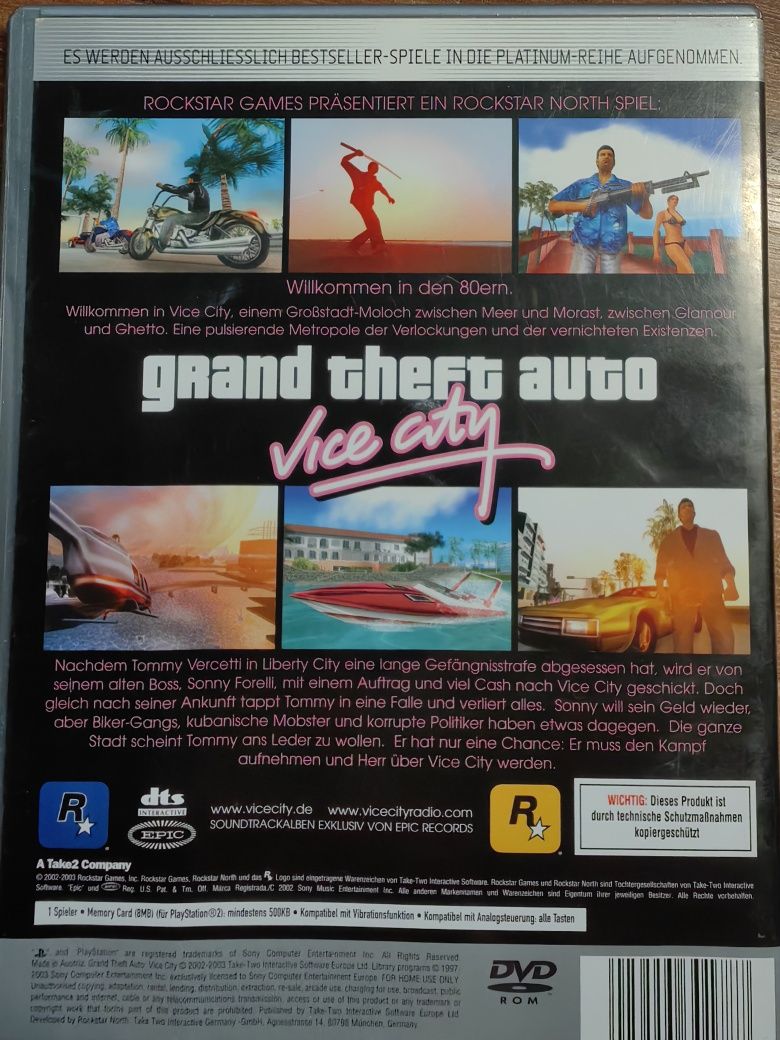 Gran Theft Auto  Vice City  joc Playstation 2