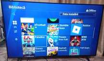 PS 4 slim 1 tb cu 4 manete și set de jocuri