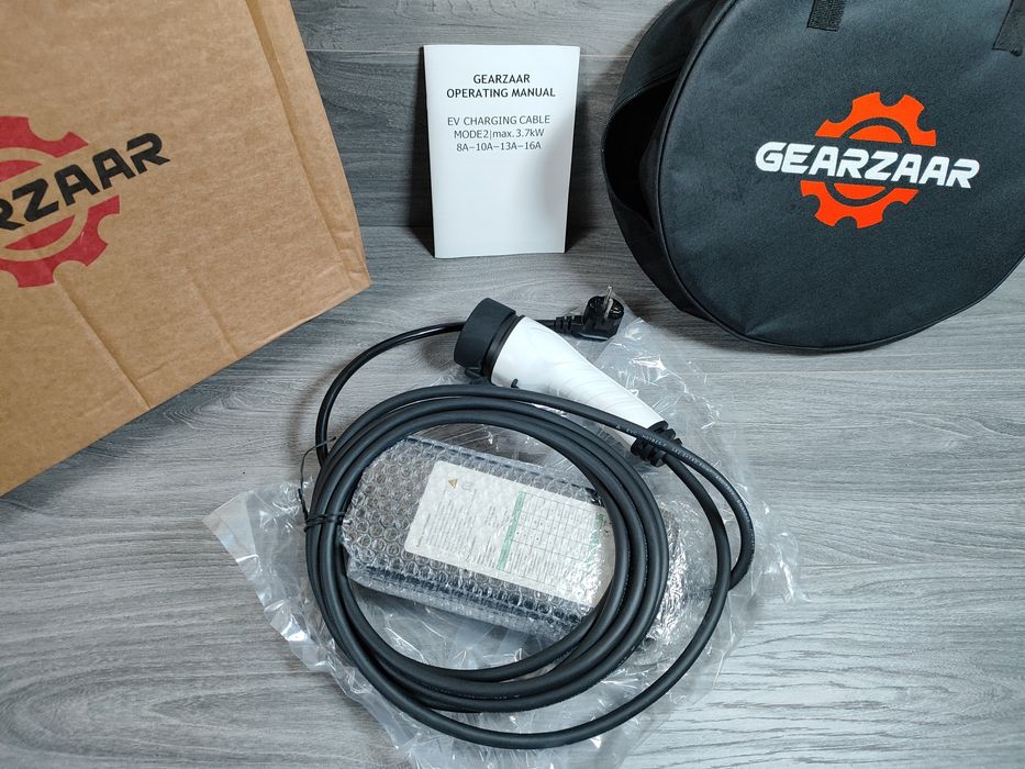 ПРОМО ! GEARZAAR  3.7 kW Type 2 зарядно за  автомобили  / коли !