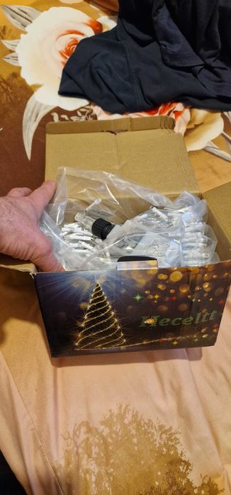 Instalație de Crăciun,  beculete, 100m