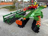 Terraking Disc HummeR profesional cu tăvălug vinclu tandem TerraDisc cu tăvălug dublu elicoidal sau dublu profil U 3,50m