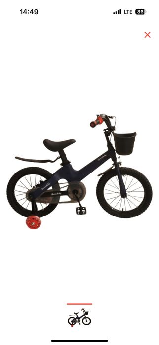 Велосипед SPACE BABY 18 дюймов черный