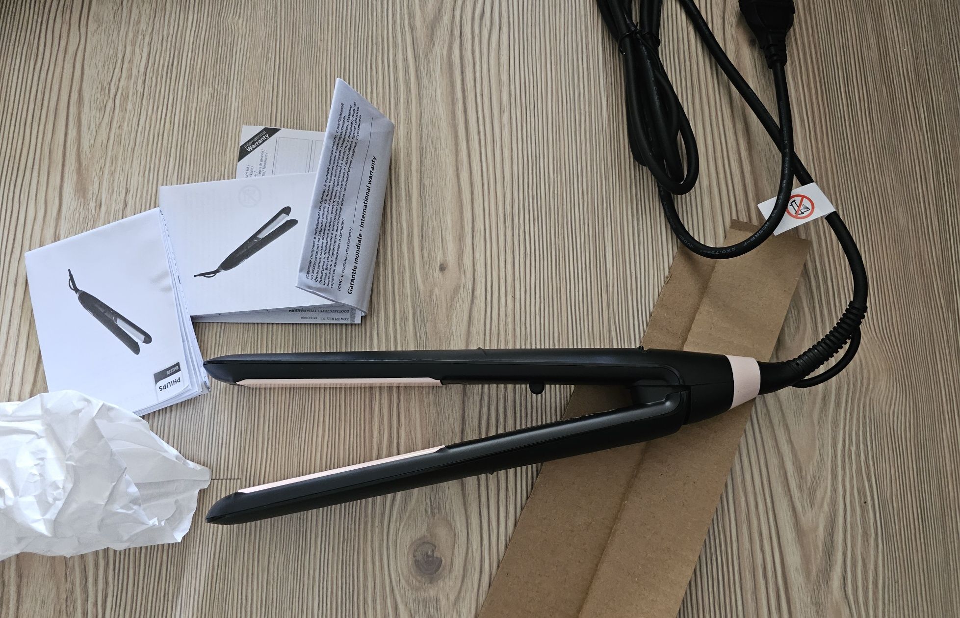 Преса за коса Philips StraightCare Essential ThermoProtect BHS378/00