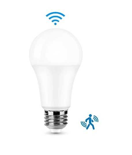 E27 LED крушки със сензор за движение 6W