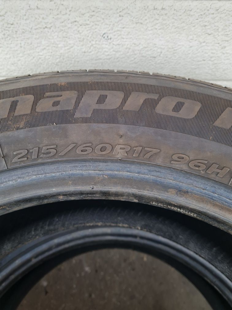 Всесезонни гуми 2 броя HANKOOK Dynapro HP2 215 60 R17 дот 1622