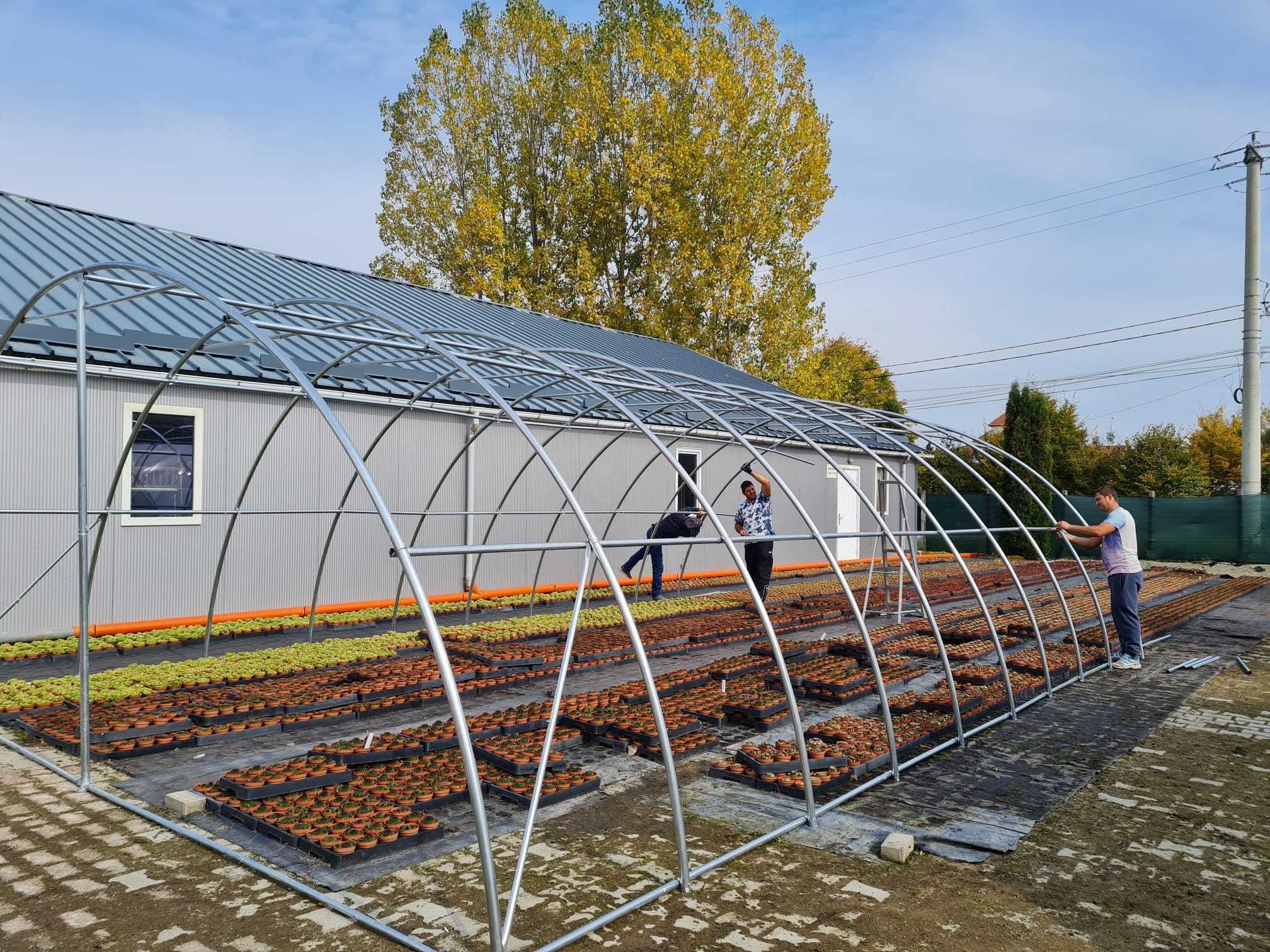 Solar/Sera Gradina tip tunel/teava galvanizata/2x2-8x20m  ab