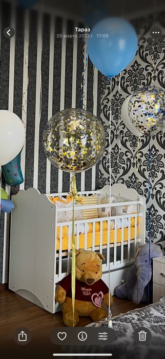 Продам детскую кроватку с матрасом