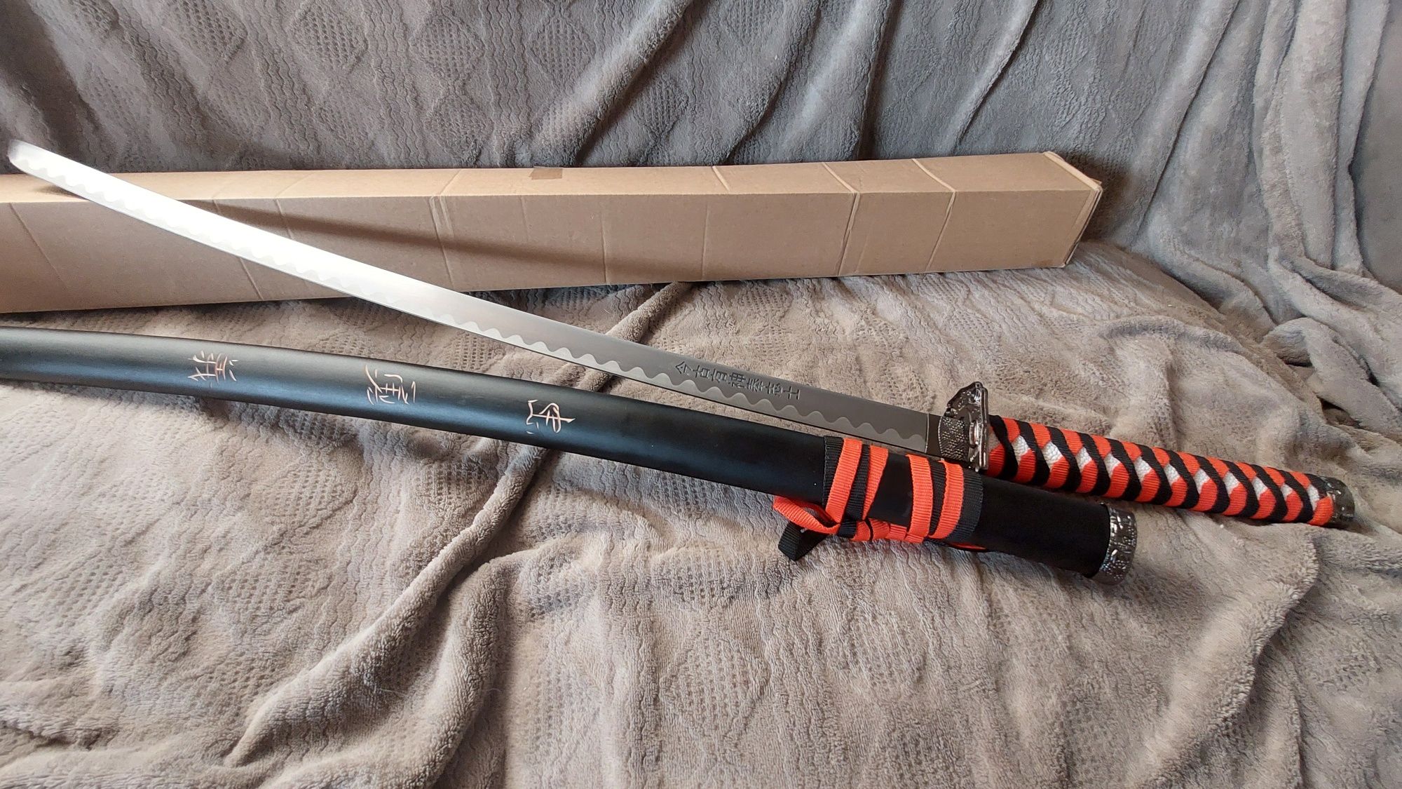 Katana Japoneza Sabie Ninja Samurai Sword Tanto Otel Carbon Calit