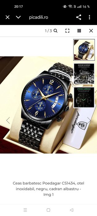 Vând ceas bărbați preț 100 lei este nou
